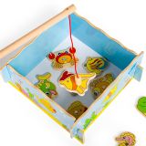 Dřevěné hračky Bigjigs Toys Magnetické chytání rybiček moře