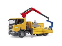 Dřevěné hračky Bruder Nákladní auto Scania s ramenem