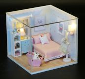 Dřevěné hračky Dvěděti miniatura domečku Pokoj snů