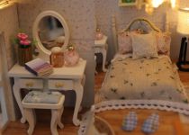 Dřevěné hračky Dvěděti miniatura domečku Roztomilá vila