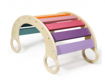 Dřevěné hračky Dvěděti Montessori duhová houpačka