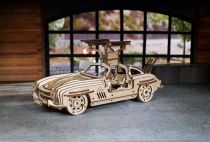 Dřevěné hračky Ugears 3D dřevěné mechanické puzzle Auto Winged Sports Coupe