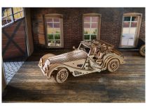 Dřevěné hračky Ugears 3D dřevěné mechanické puzzle Sportovní auto Rapid Mouse
