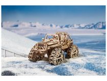 Dřevěné hračky Ugears 3D dřevěné mechanické puzzle Pásové terénní vozidlo