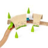 Dřevěné hračky Bigjigs Rail Zakřivený tunel