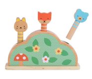 Dřevěné hračky Petit Collage Dřevěná vyskakovací hračka Petit Friends
