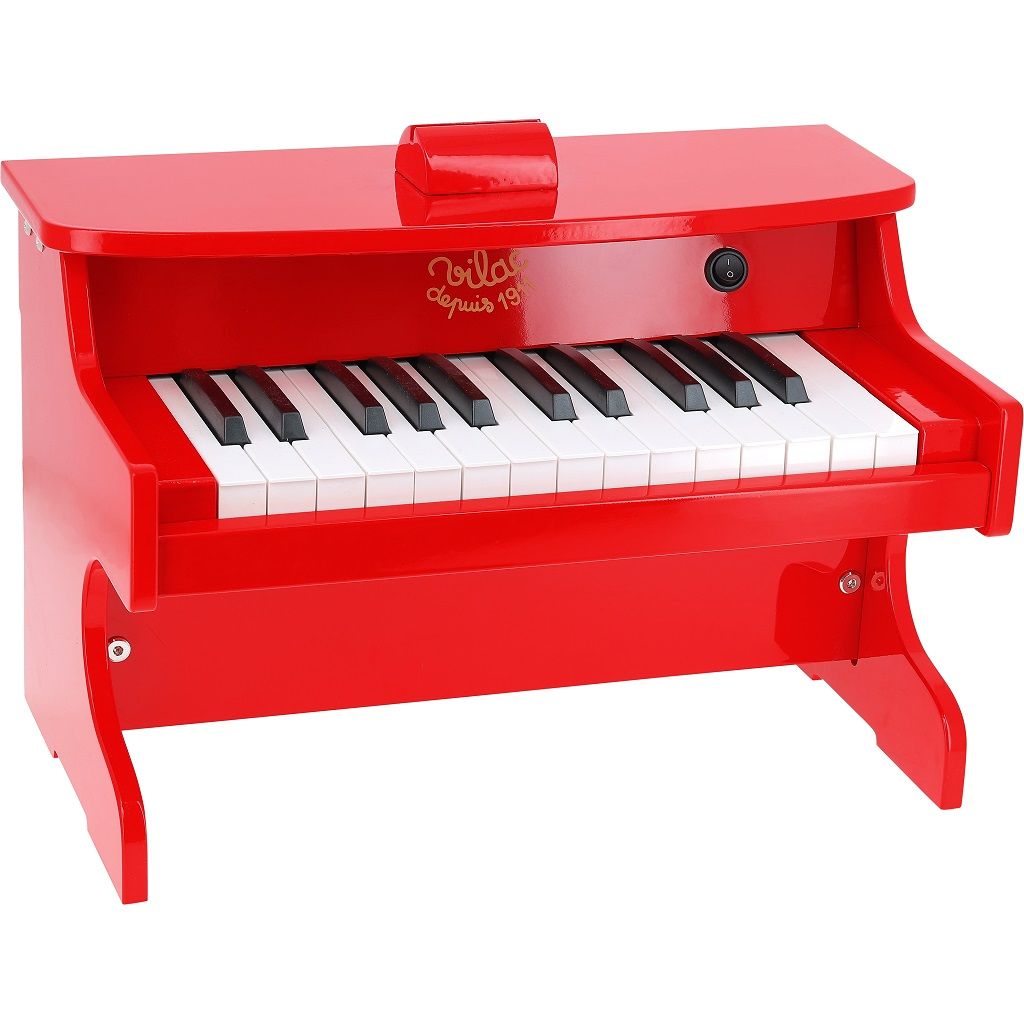 Dřevěné hračky Vilac Elektronické piano červené