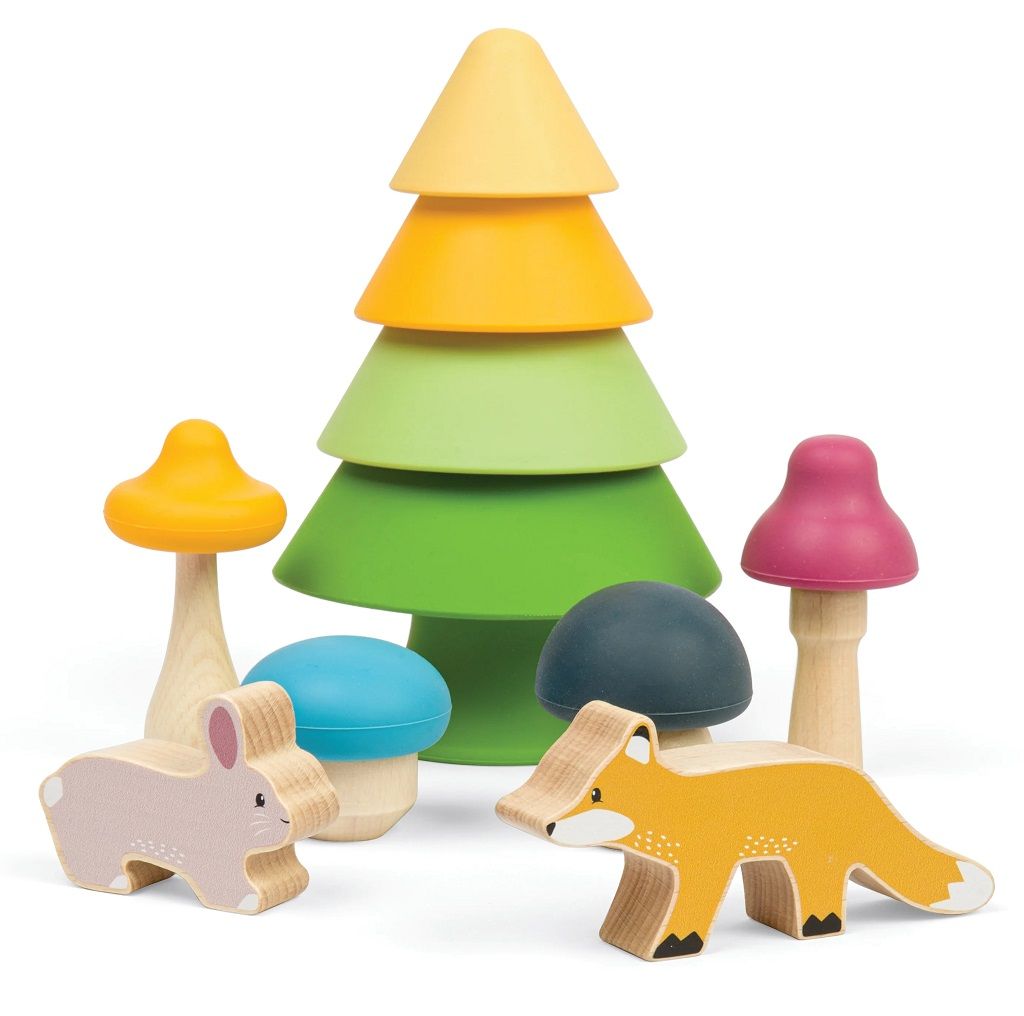 Dřevěné hračky Bigjigs Toys Lesní zvířátka