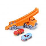 Dřevěné hračky Green Toys Kamion se 2 závodními auty