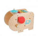 Dřevěné hračky Petit Collage Dřevěný hudební slon 5v1
