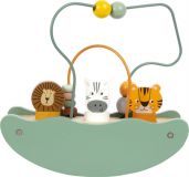 Dřevěné hračky small foot Motorický labyrint s houpačkou „Safari“