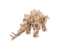 Dřevěné hračky Ugears 3D dřevěné mechanické puzzle Stegosaurus