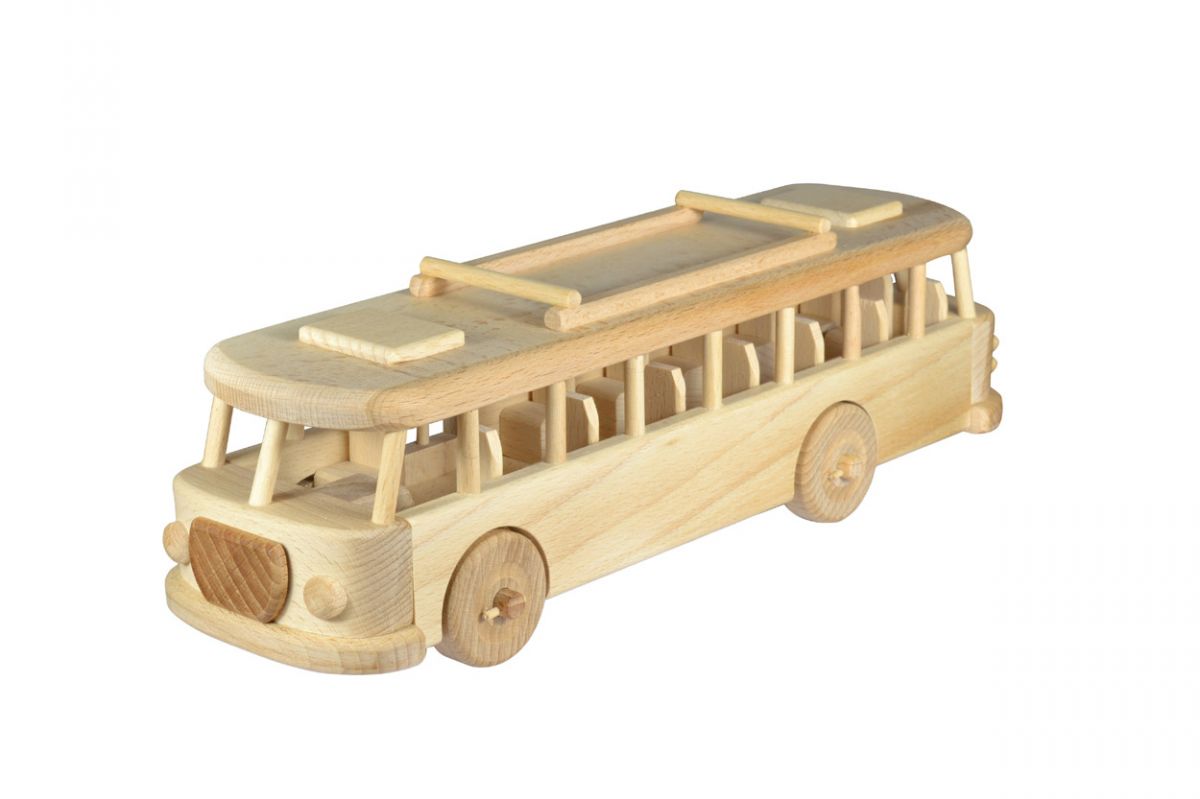 Dřevěné hračky Ceeda Cavity Retro autobus