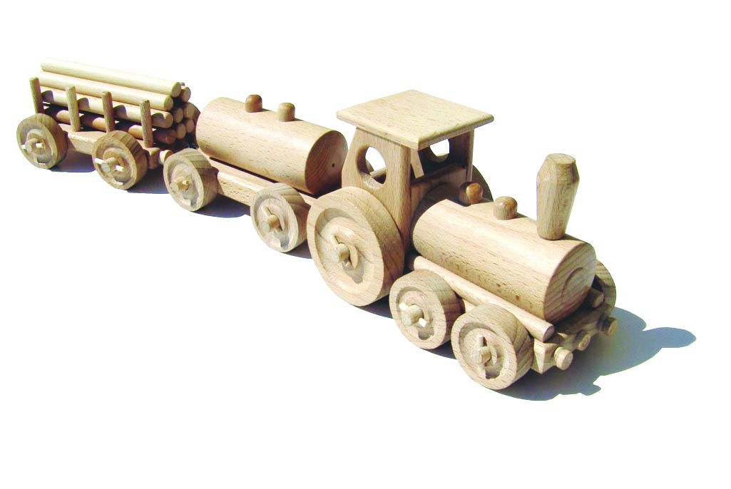 Dřevěné hračky Ceeda Cavity Nákladní vlak