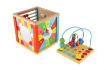 Dřevěné hračky Kostka edukační dřevěná Wooden Toys Small foot by Legler
