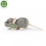 Dřevěné hračky Rappa Plyšová myš 16 cm ECO-FRIENDLY