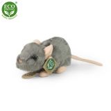 Dřevěné hračky Rappa Plyšová myš 16 cm ECO-FRIENDLY