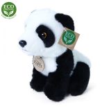 Dřevěné hračky Rappa Plyšová panda sedící 18 cm ECO-FRIENDLY