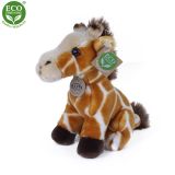 Dřevěné hračky Rappa Plyšová žirafa sedící 18 cm ECO-FRIENDLY