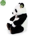 Dřevěné hračky Rappa Plyšová panda sedící 33 cm ECO-FRIENDLY