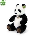 Dřevěné hračky Rappa Plyšová panda sedící 33 cm ECO-FRIENDLY