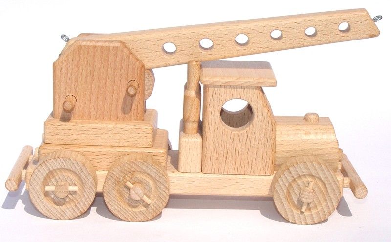 Dřevěné hračky Ceeda Cavity Autojeřáb