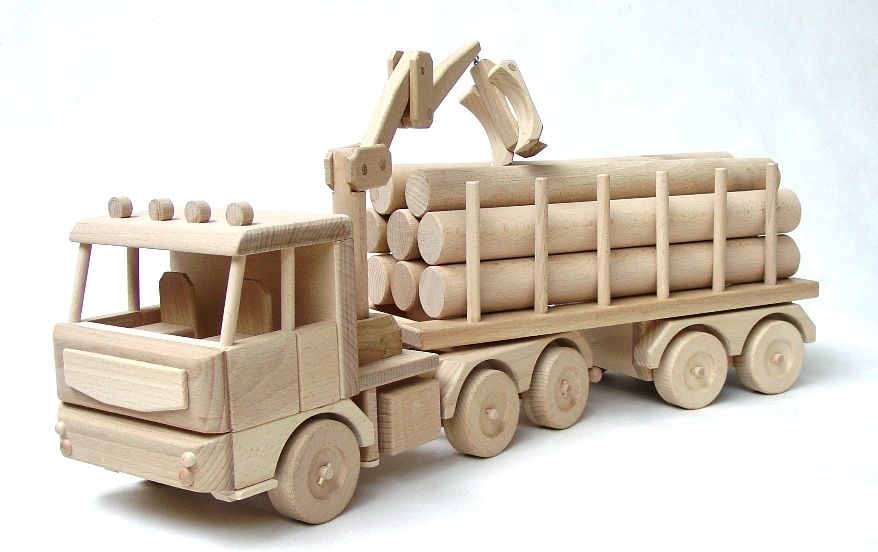 Dřevěné hračky Ceeda Cavity Velký Tirák s kládami 70cm