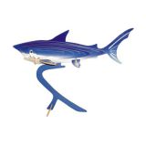 Woodcraft Dřevěné 3D puzzle žralok v barvě