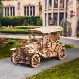 Dřevěné hračky RoboTime Dřevěné 3D puzzle Historické auto - Vintage car