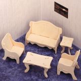 Woodcraft Dřevěné 3D puzzle obývací pokoj
