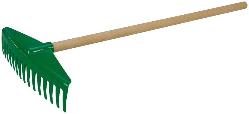 Dřevěné hračky Lena Hrábě 60 cm s dřevěnou rukojetí