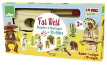 Dřevěné hračky Vilac Dřevěná western pistole s terči