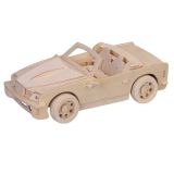 Dřevěné hračky Woodcraft Dřevěné 3D puzzle malé BMW Woodcraft construction kit