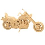 Dřevěné hračky Woodcraft Dřevěné 3D puzzle motorka Harley Davidson I Woodcraft construction kit