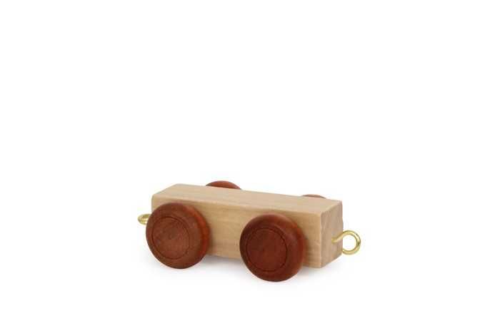 Dřevěné hračky small foot Vláček abeceda plochý vagónek