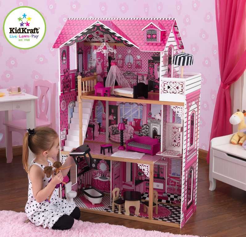 Dřevěné hračky KidKraft Amelia domeček pro panenky