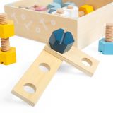 Dřevěné hračky Bigjigs Přepravka matic a šroubů Bigjigs Toys