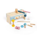 Dřevěné hračky Bigjigs Toys Box na nářadí 2 v 1