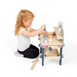 Dřevěné hračky Bigjigs Toys Dětský pracovní stůl s nářadím