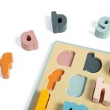 Dřevěné hračky Bigjigs Toys Dřevěné puzzle malá písmena - abc