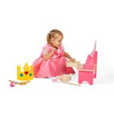 Dřevěné hračky Bigjigs Toys Dřevěný kosmetický stolek růžový