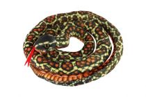 Dřevěné hračky Had plyšový 200cm černo-oranžovo-žlutý Teddies