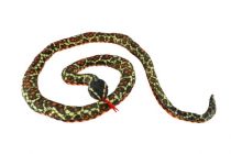 Dřevěné hračky Had plyšový 200cm černo-oranžovo-žlutý Teddies