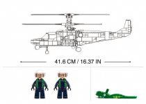 Dřevěné hračky Sluban Bojový vrtulník KA-52S M38-B1138