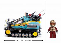 Dřevěné hračky Sluban Power Bricks - Pásový vůz Škorpión R/C na dálkové ovládání M38-B1021