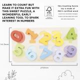 Dřevěné hračky Le Toy Van Vkládací puzzle s čísly