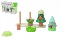 Dřevěné hračky Skládanka dřevo Les/Stromy 16ks v krabici 24x16x8,5cm 10m+ Teddies