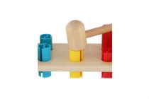 Dřevěné hračky Zatloukačka s kladívkem dřevo/plast 8ks v krabici 21,5x12x11cm 12m+ Teddies