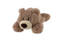 Dřevěné hračky Medvěd ležící plyš 28cm světle hnědý 0+ Teddies