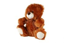 Dřevěné hračky Medvěd sedící plyš 28cm hnědý v sáčku 0+ Teddies